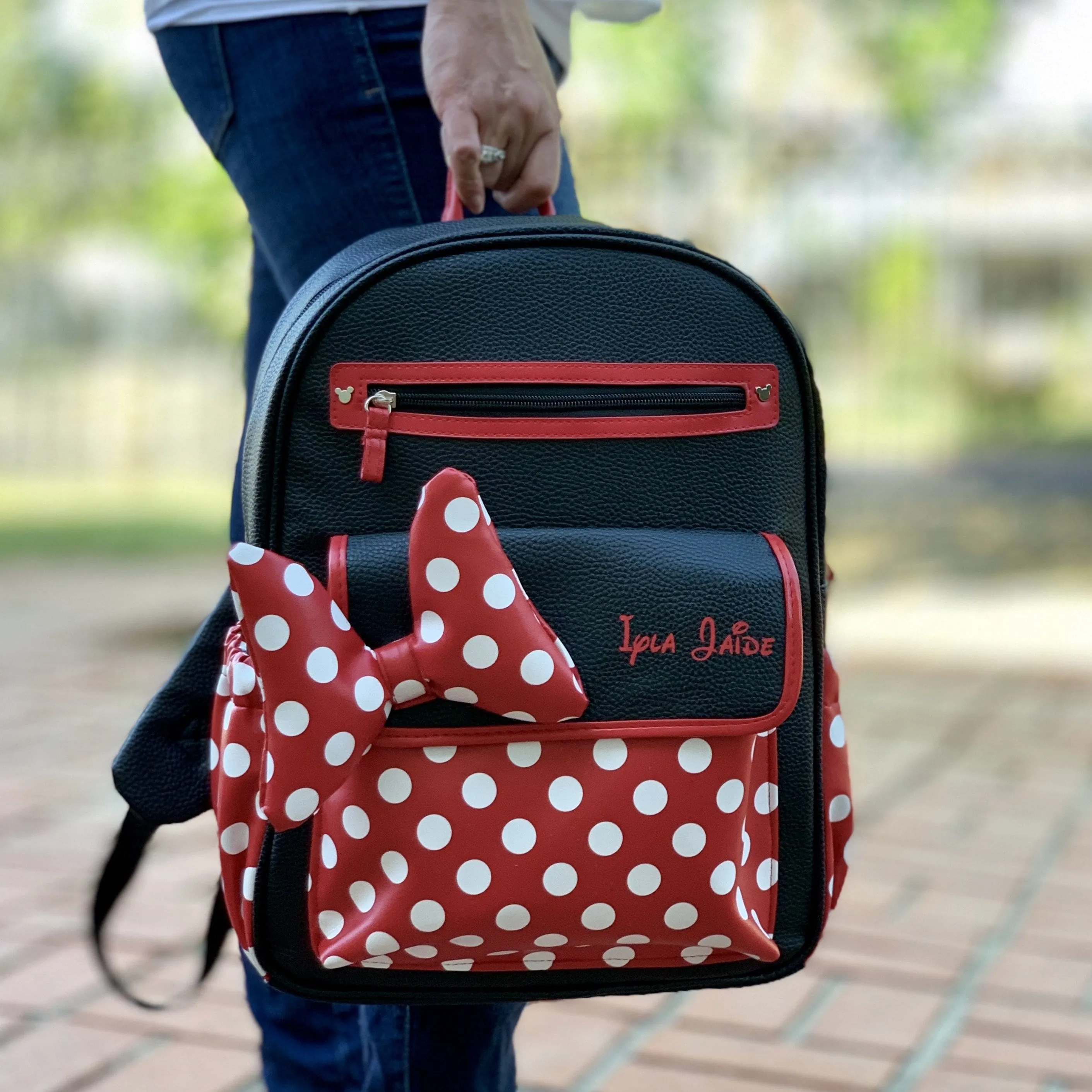 Personalized Disney On-The-Go Mommy Backpack - Minnie Mouse