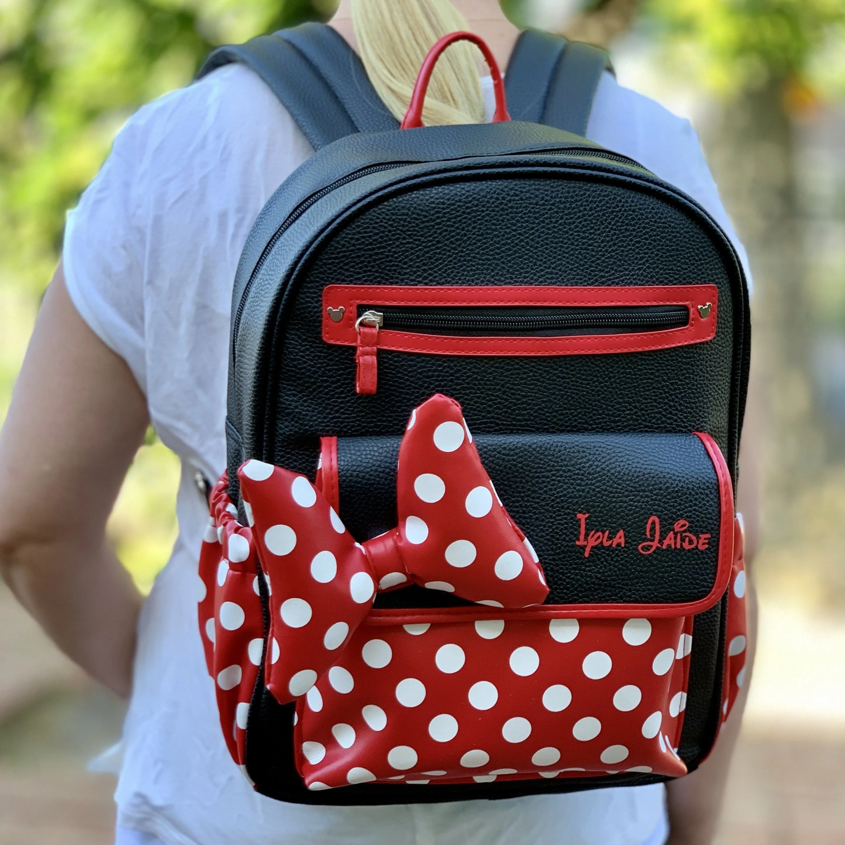 Personalized Disney On-The-Go Mommy Backpack - Minnie Mouse