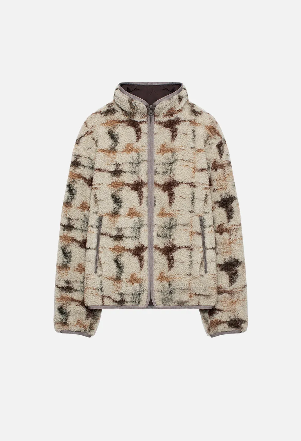 Polar Fleece Full Zip / Digital Camo Sage