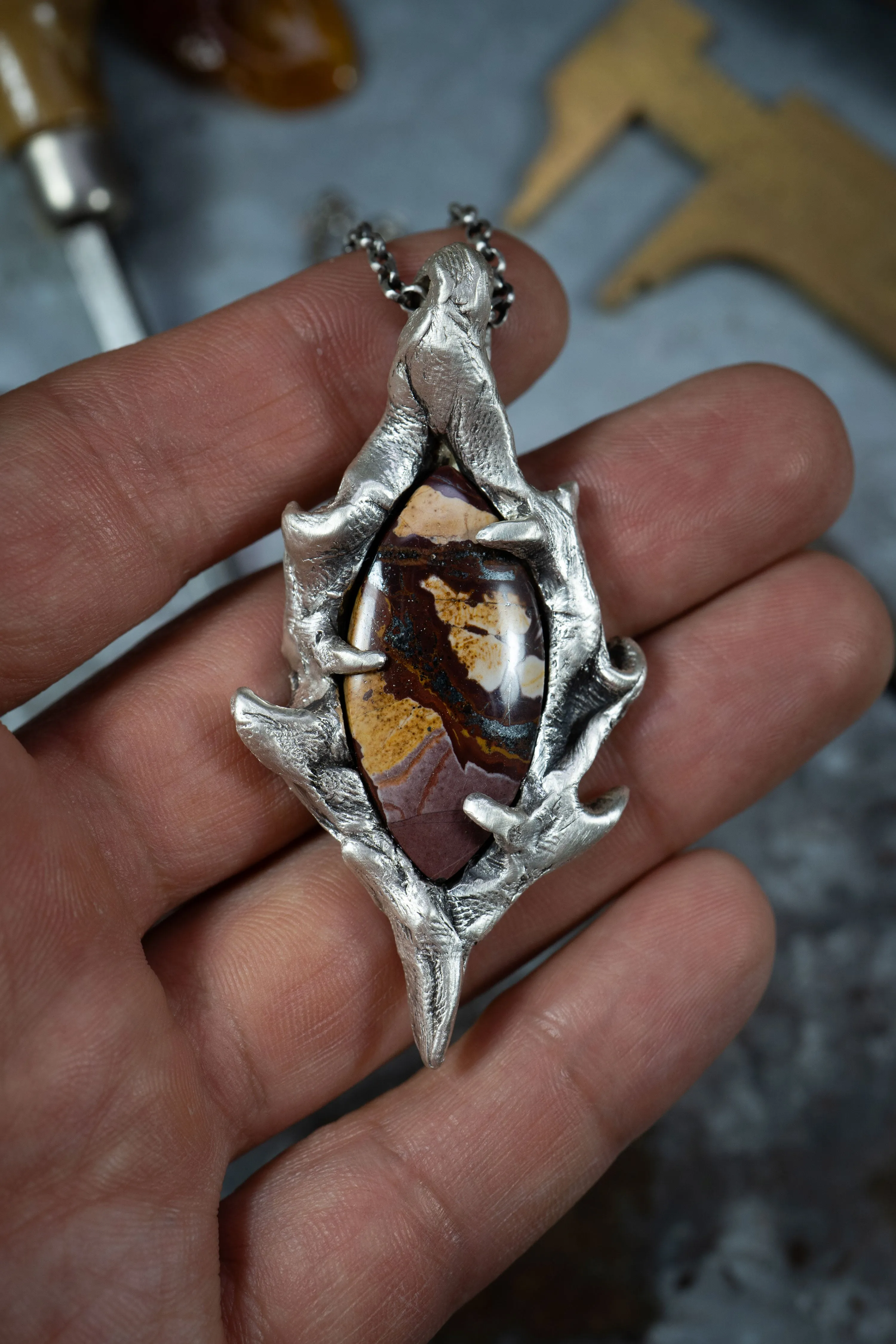 Portal (Jasper, Sterling Silver Pendant)