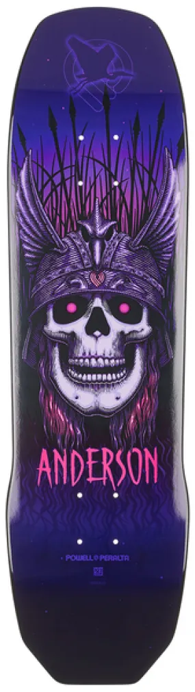 POWELL PERALTA DECK ANDY ANDERSON HERON PURPLE 8.45 X 31.8