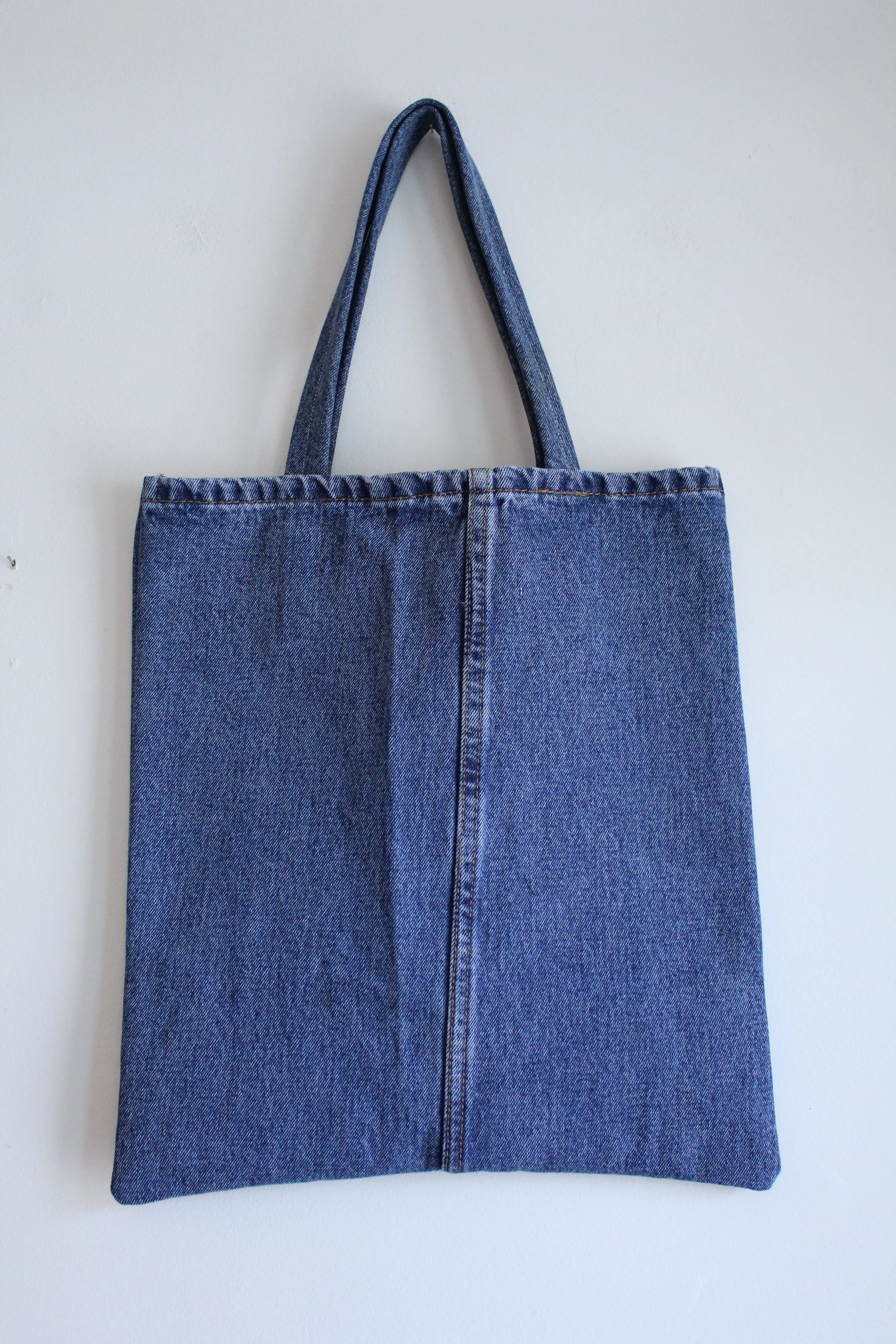 Quilt Patch Upcycled Blue Denim Totebags