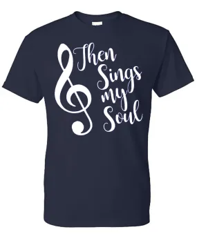 "Then Sings My Soul" Tee - Navy Short Sleeves