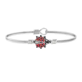 Red Ladybug Bangle Bracelet