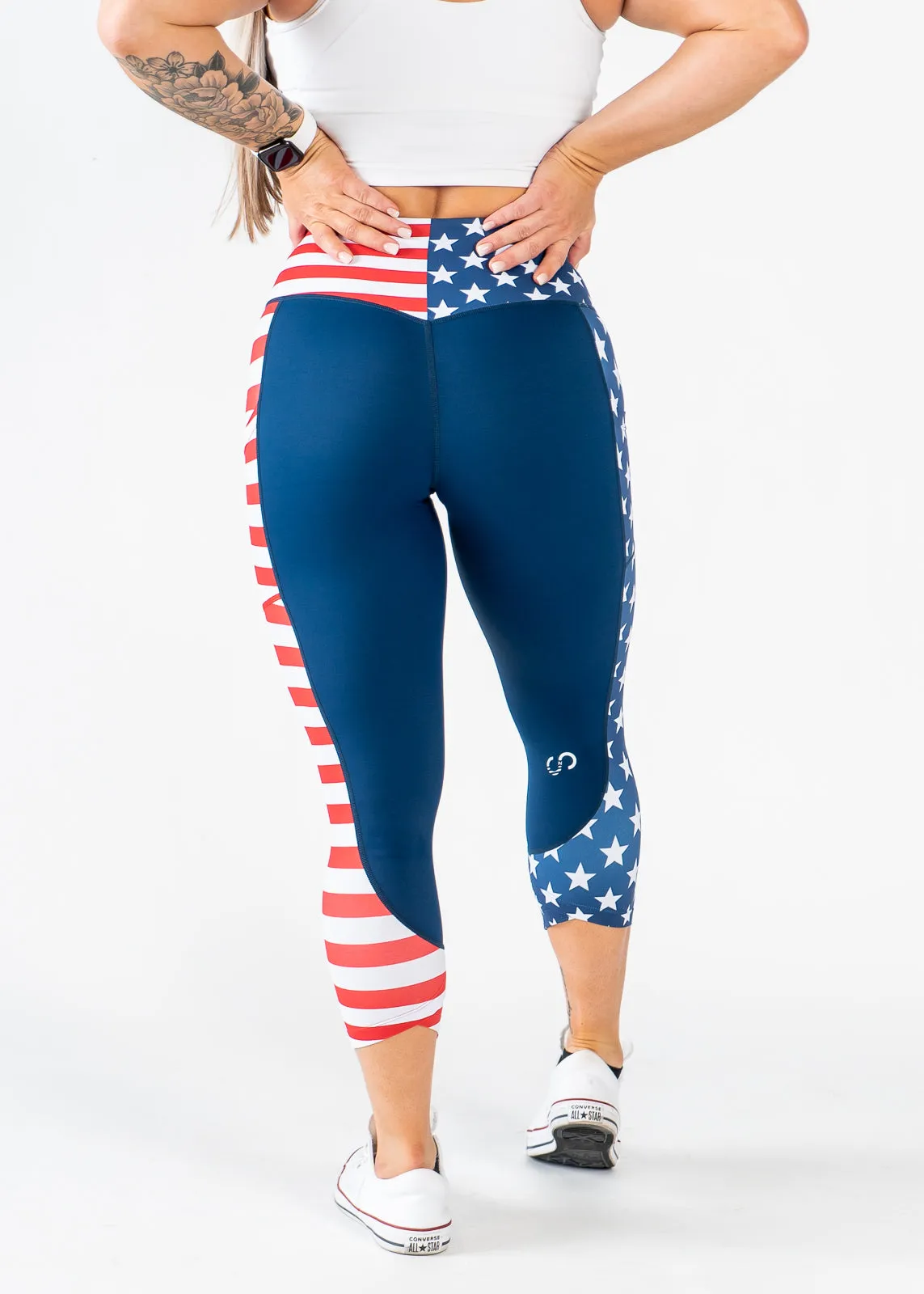 Red, White, and Badass Capris | Stars and Stripes