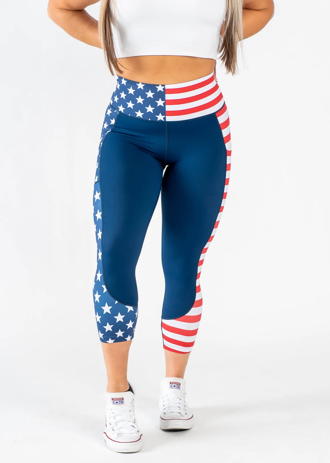 Red, White, and Badass Capris | Stars and Stripes