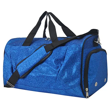 Royal Blue Glitter NGIL Gymnastics Dance and Cheer Duffle Bags