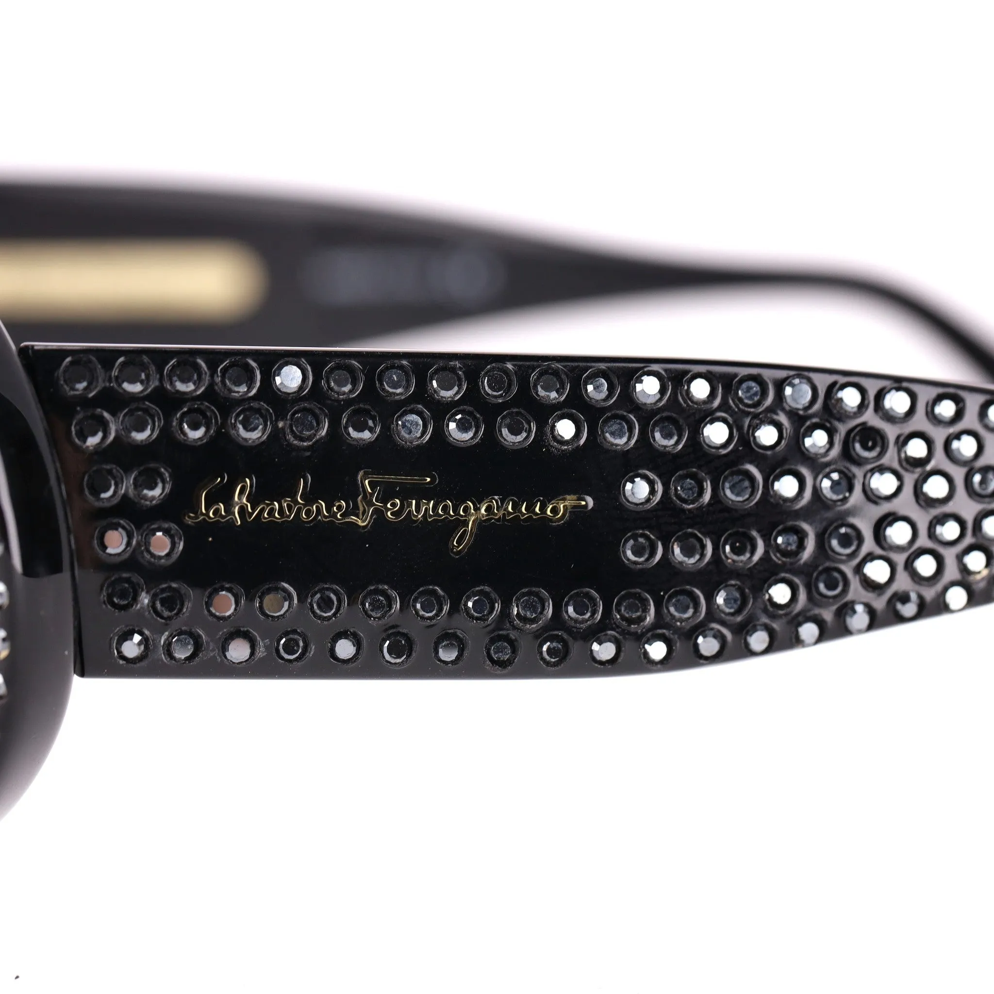 Salvatore Ferragamo Crystal Frames Sunglasses