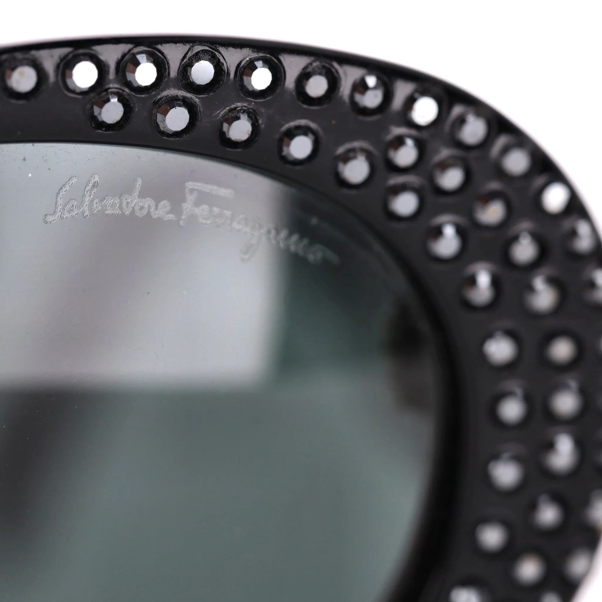 Salvatore Ferragamo Crystal Frames Sunglasses