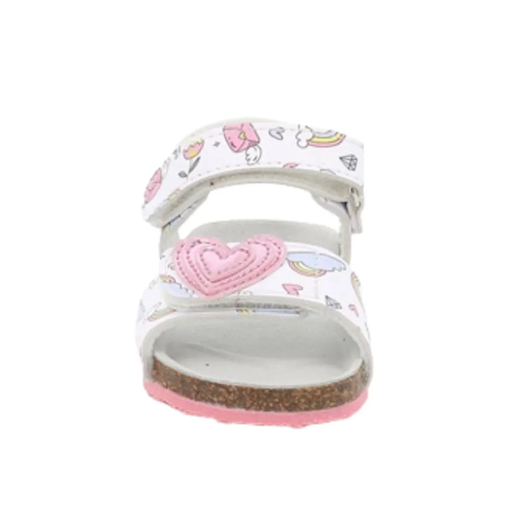 Scarpe bambina GRUNLAND art. AFRE SB0752 40 sandali bianco con strappo casual