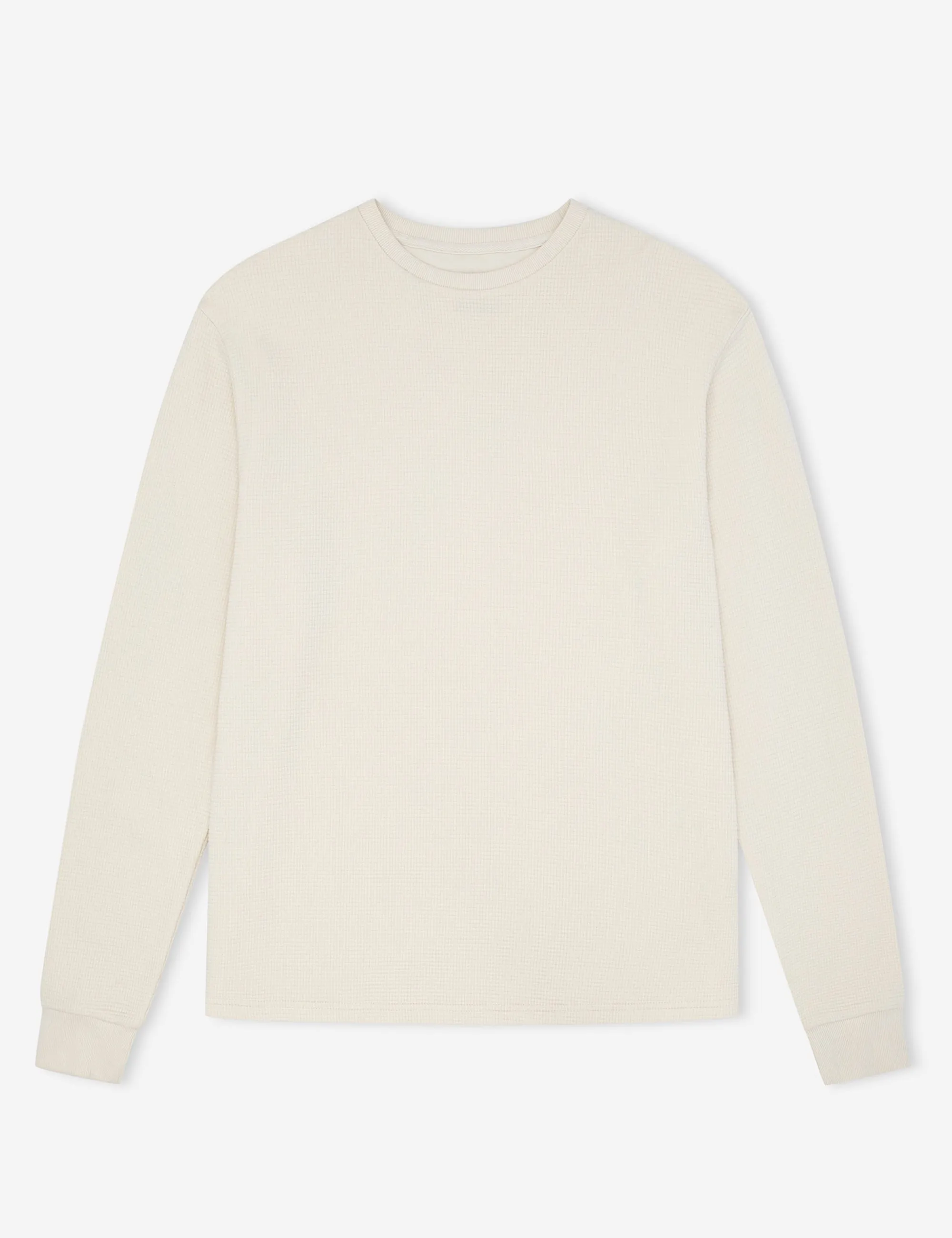 Smith Long Sleeve Waffle - Vintage White