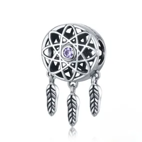 Sterling Silver Vintage Round Charms For Women