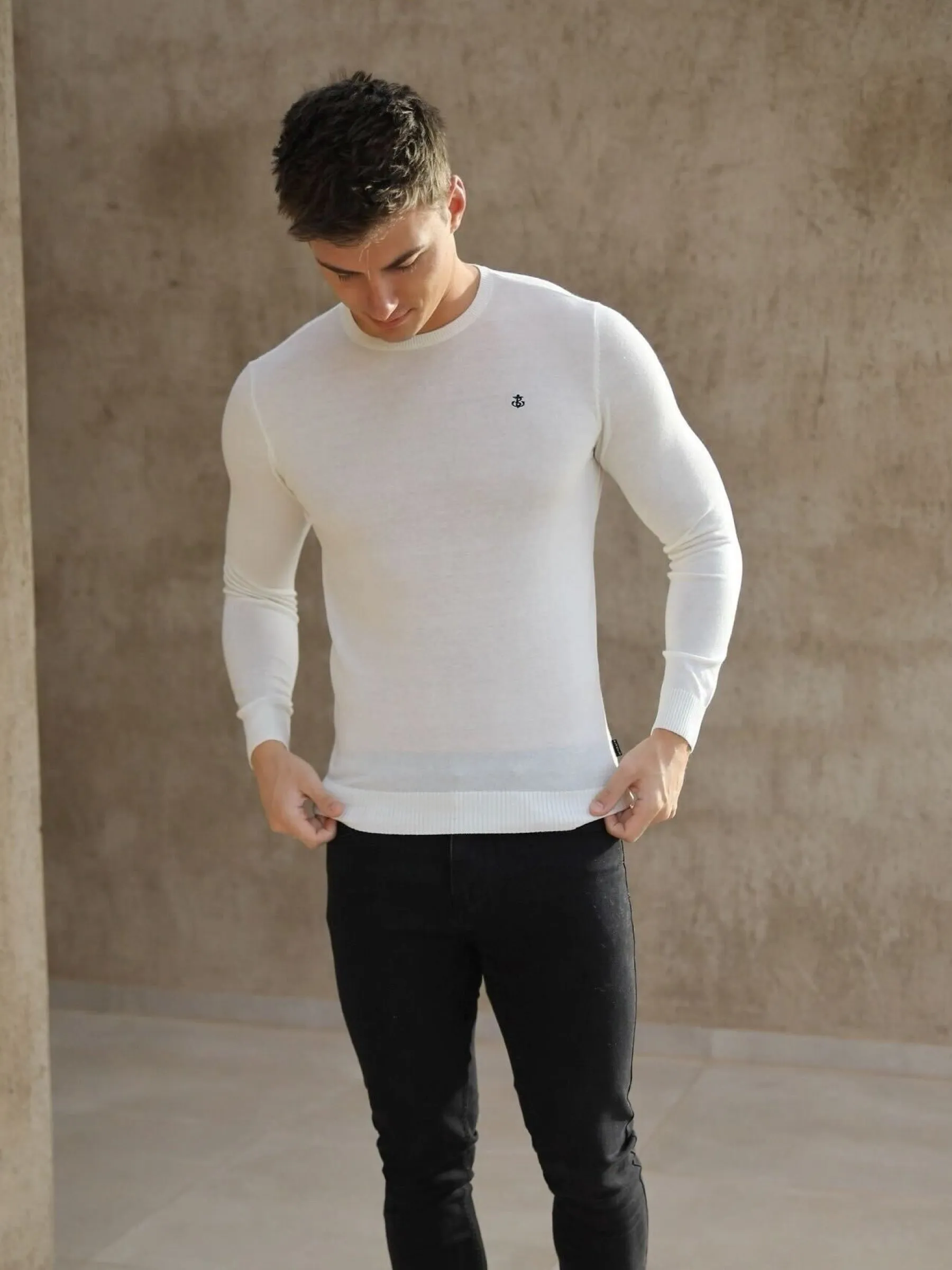 Sudbury Knitted Jumper - Off White