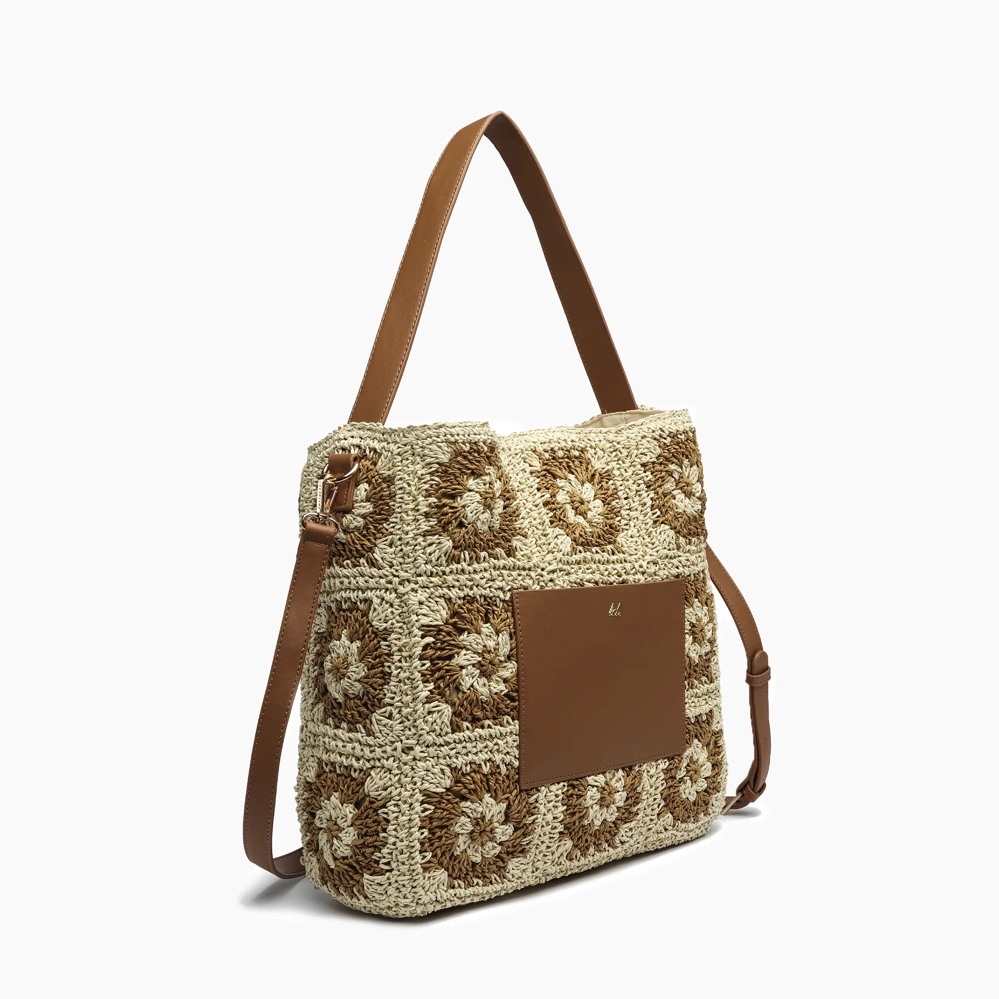 Summer Bouquet Straw Tote Bag