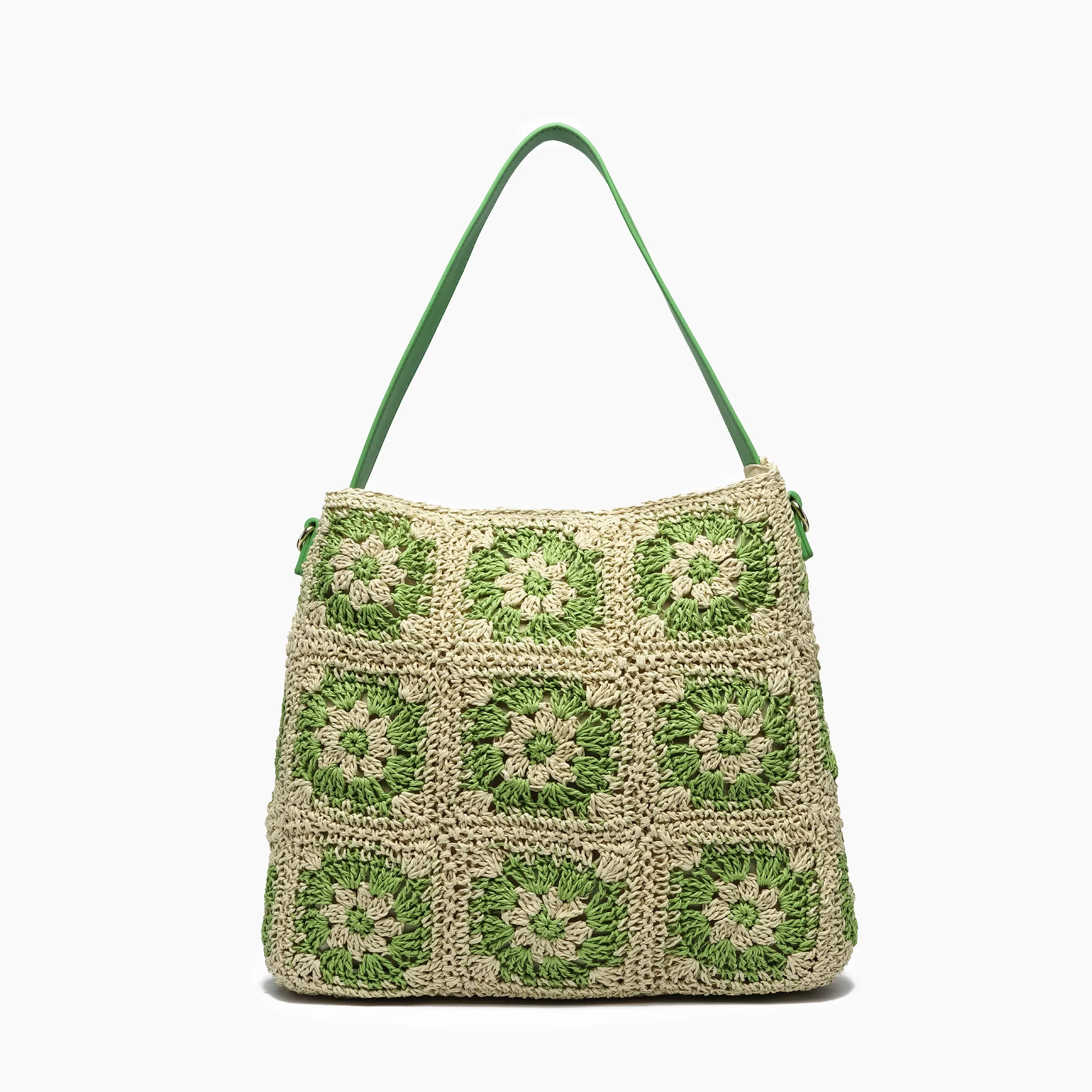 Summer Bouquet Straw Tote Bag