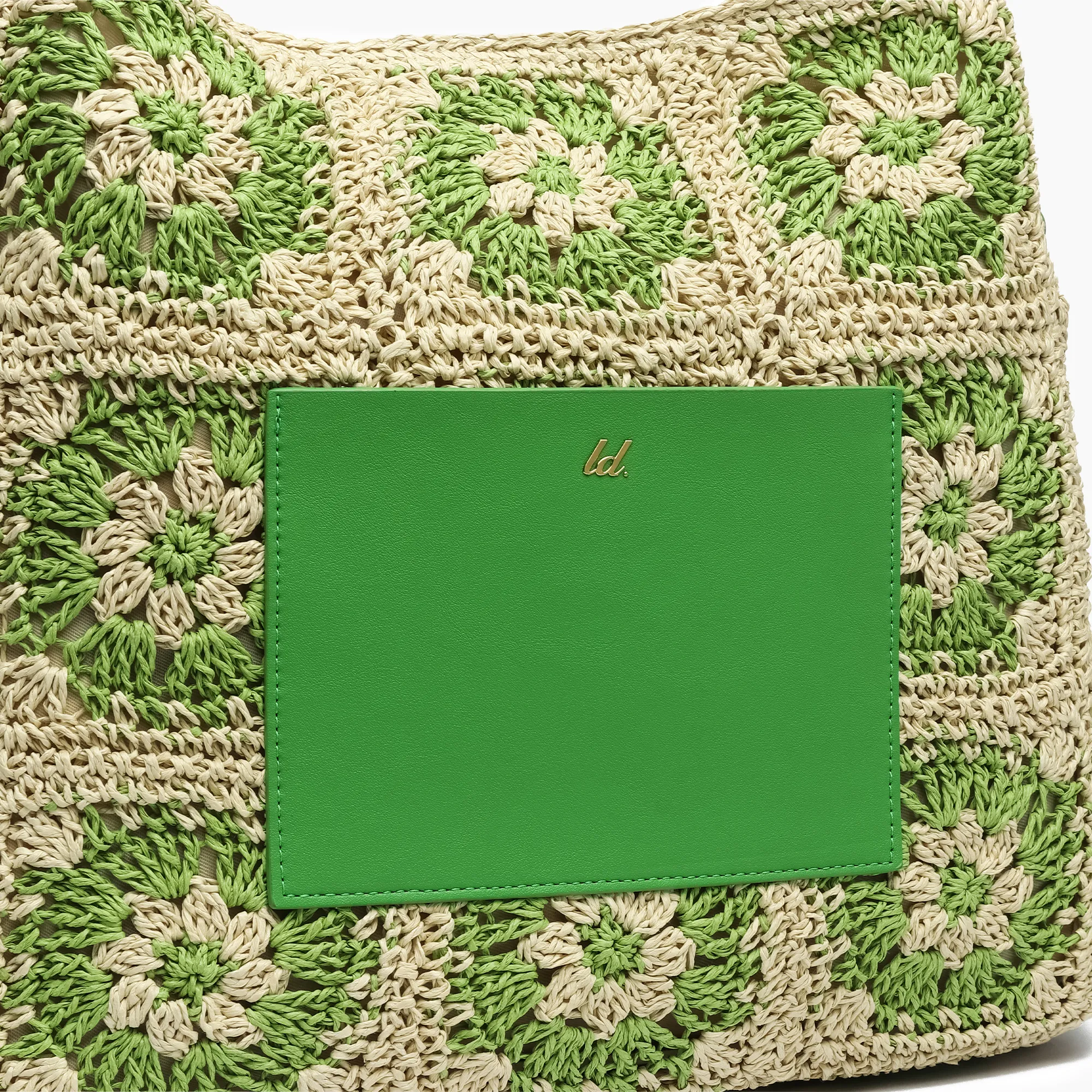 Summer Bouquet Straw Tote Bag