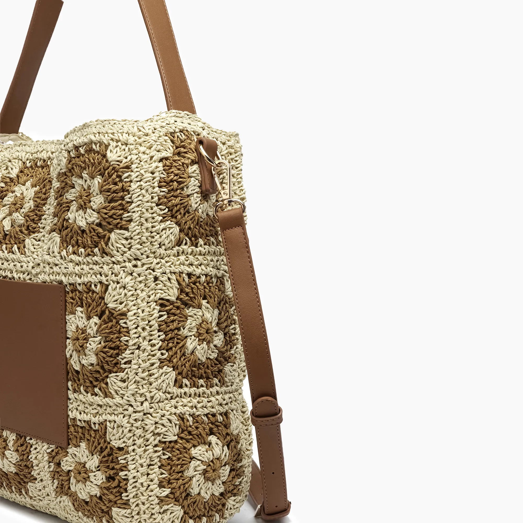 Summer Bouquet Straw Tote Bag