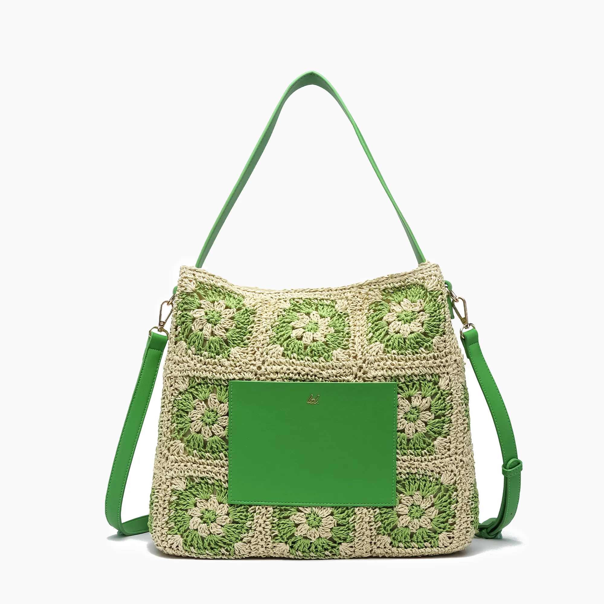 Summer Bouquet Straw Tote Bag