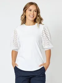 TH White Kyla Top