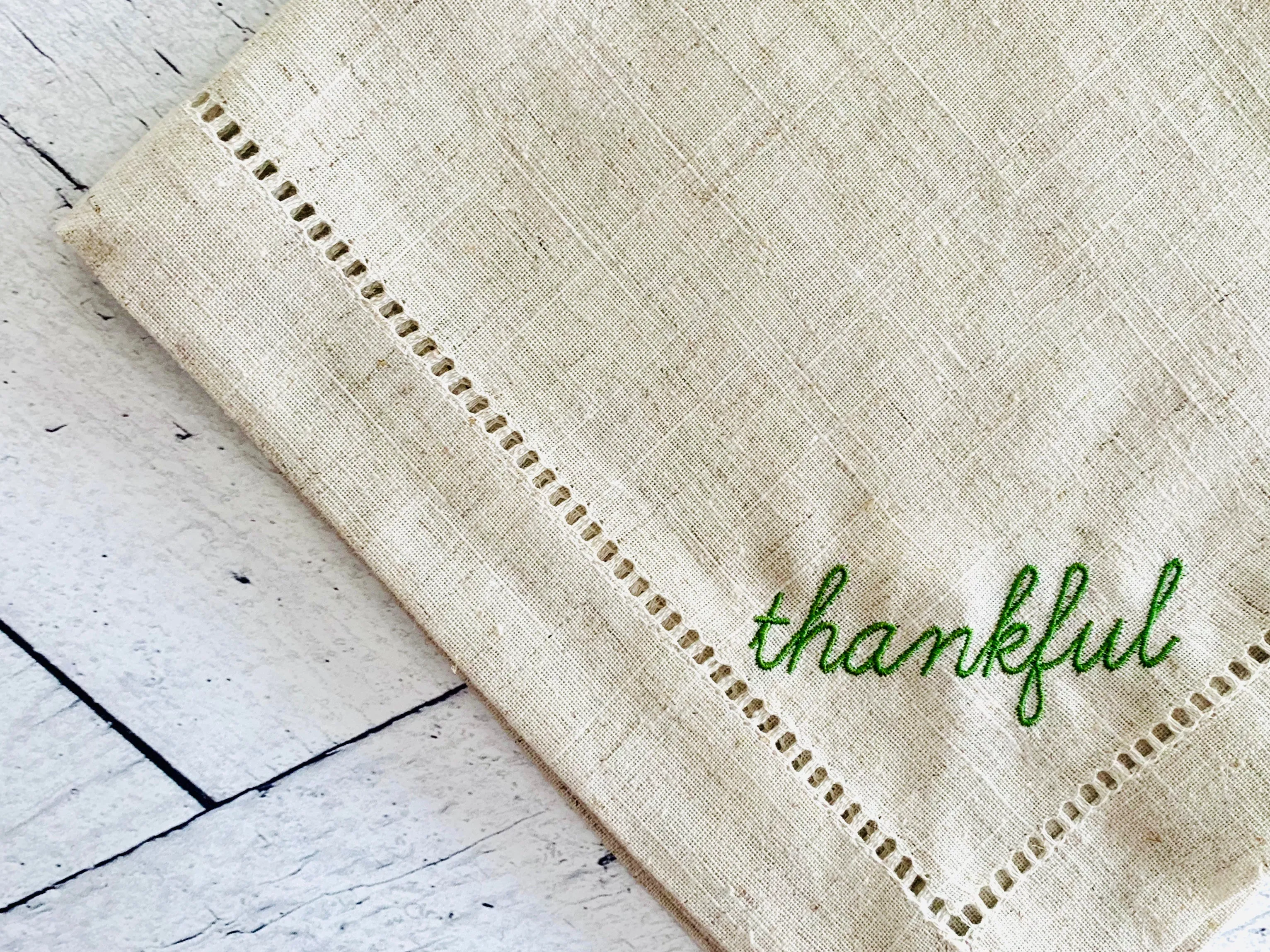 Thankful Cloth Napkins- set of four