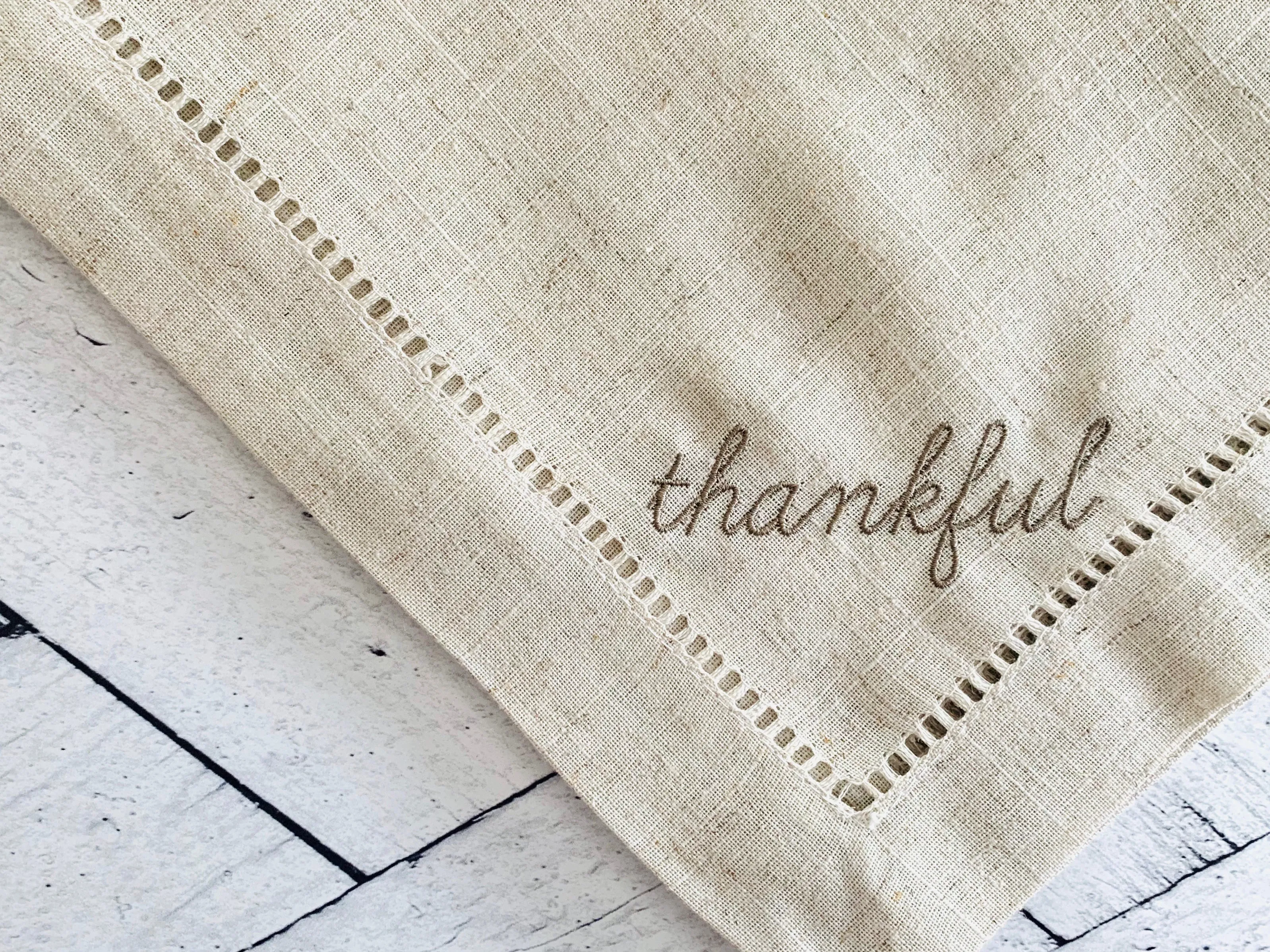 Thankful Cloth Napkins- set of four