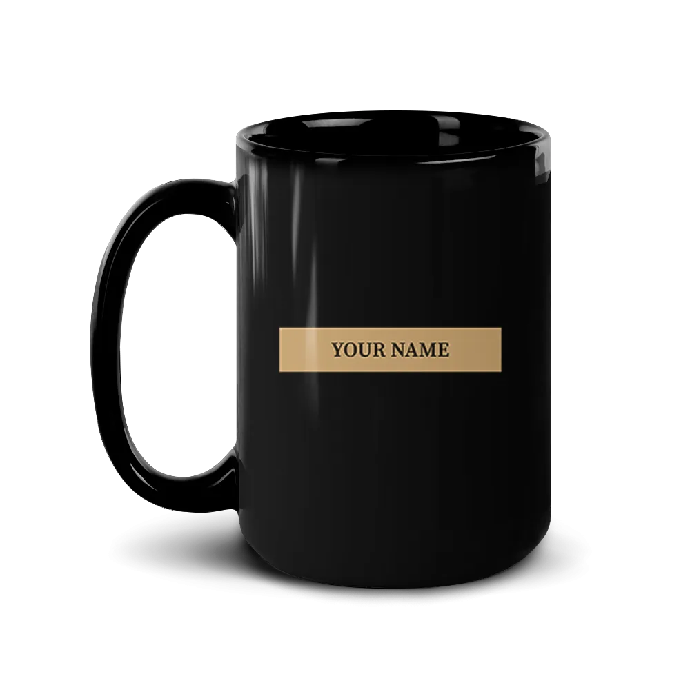 The Walking Dead Personalized Sheriff's Badge Black Mug