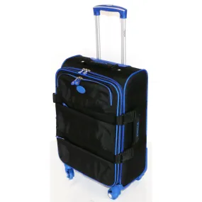 Tosca Navigator 50cm Soft Case 4 Wheel Spinner | Black/Blue