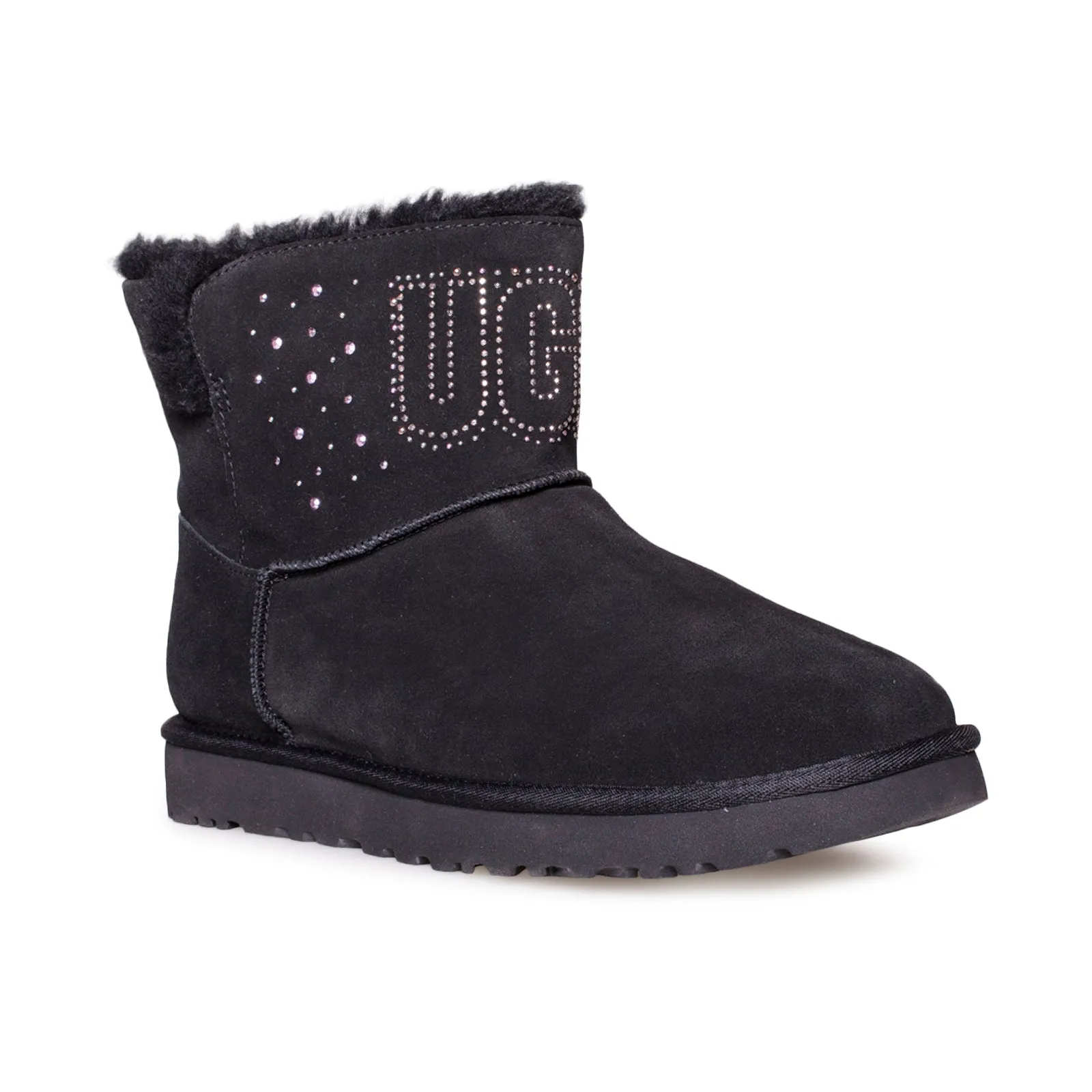 UGG Classic UGG Gem Mini Black Boots - Women's