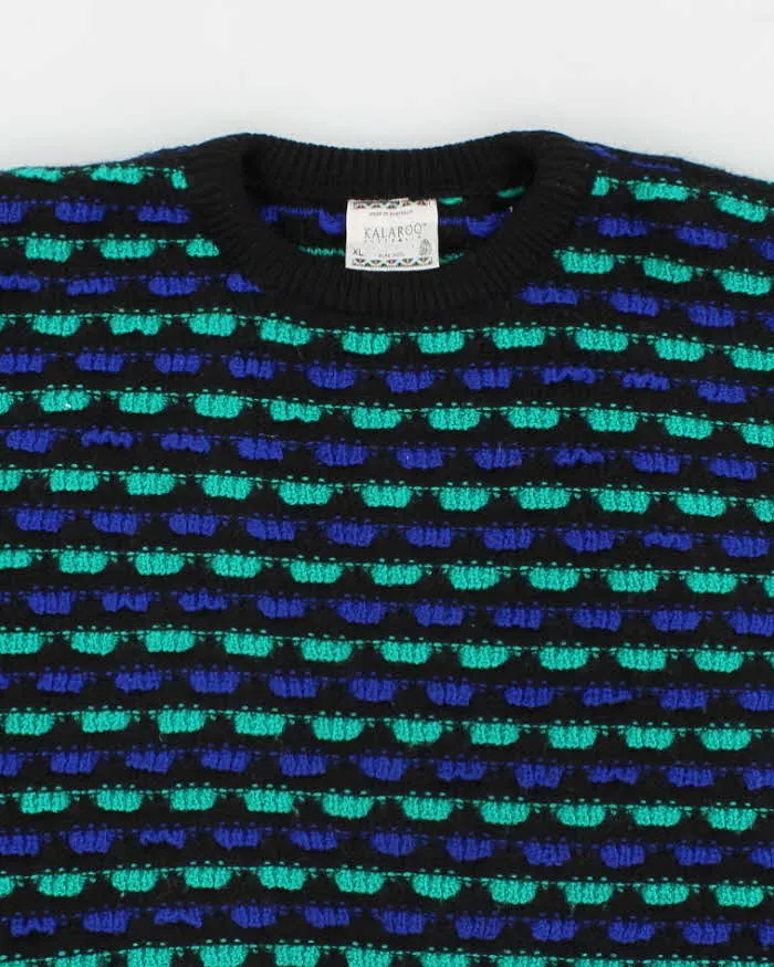 Vintage 90s Kalaroo Australia Textured Wool Jumper - XL