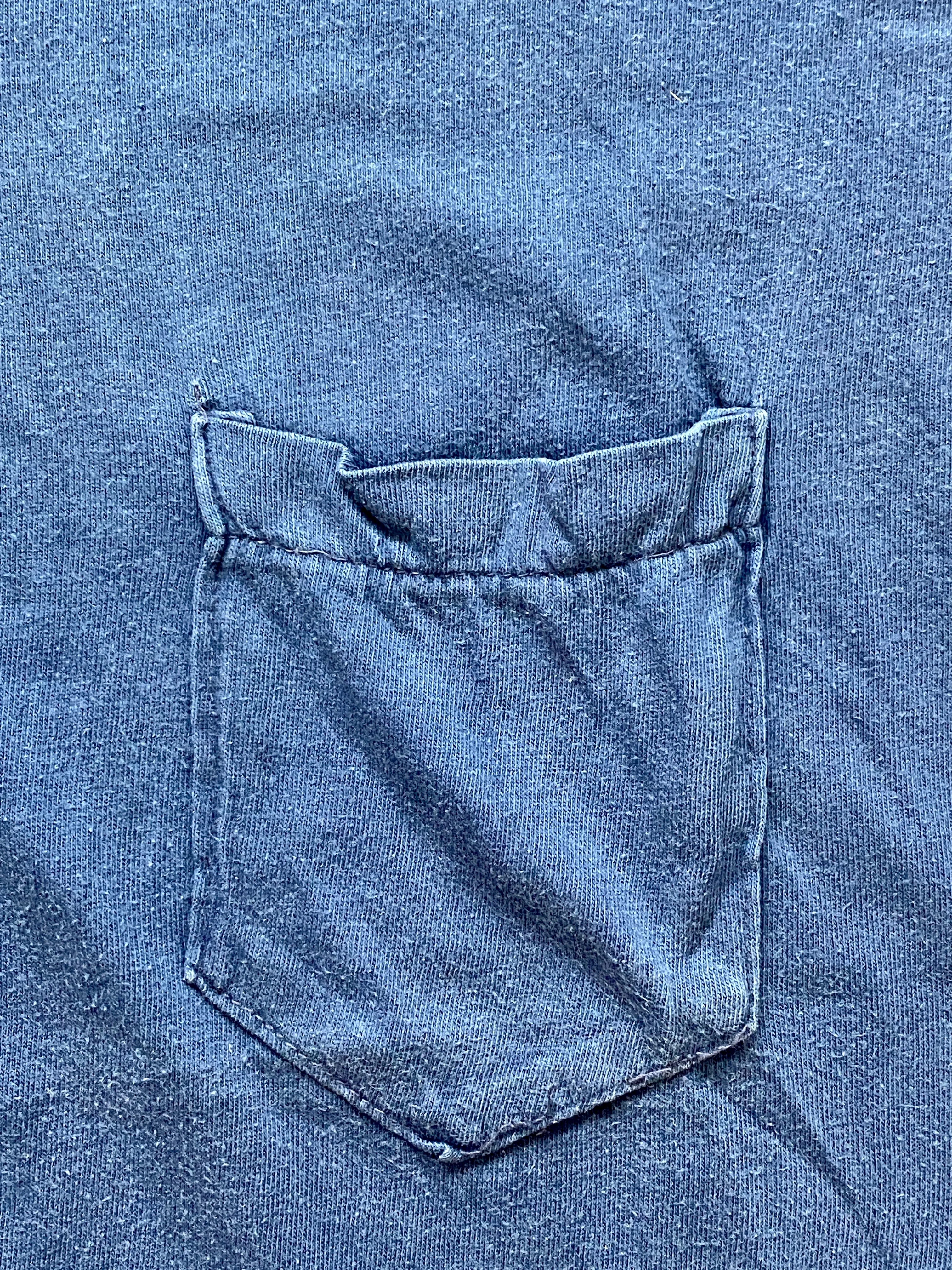 Vintage Blue Selvedge Single Stitch Pocket T-Shirt (Large)