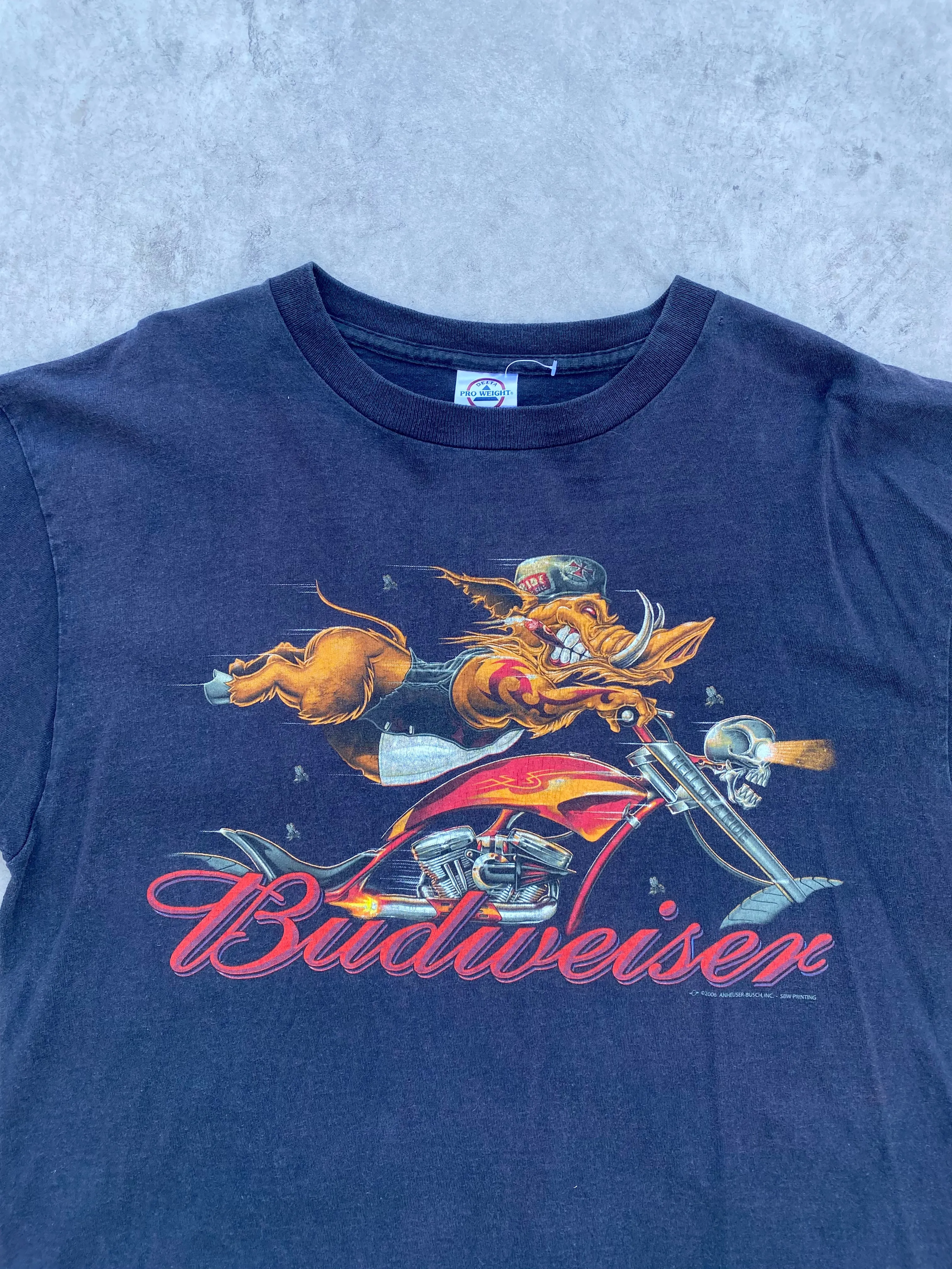 Vintage Budweiser Hog riding Tee (M)