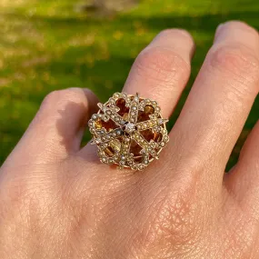 Vintage Seed Pearl & Diamond Ring