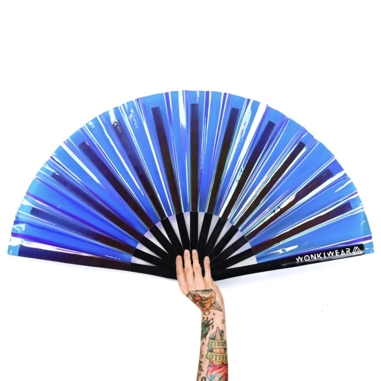 XL Festival Fan - Iridescent, Blue Temptress