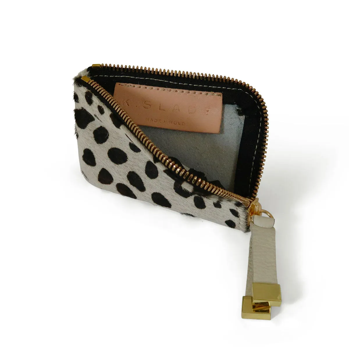 Zip Wallet | White and Black Spots